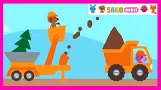 Мультик Саго Мини-грузовики и экскаваторы. Мультики про машинки.Trucks and Diggers 3 серия