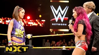 Sasha Banks & Bayley sign the contract for their NXT Women’s Title Match: WWE NXT, Aug. 19, 2015