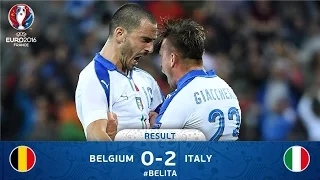 Belgium 0-2 Italy - All Goals - Euro 2016