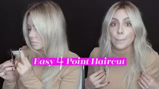 Easy 4 Point Haircut for Healthy looking hair