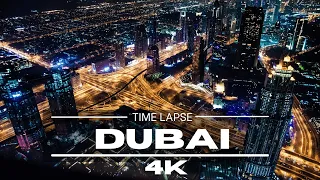 Dubai Time Lapse by drone [4K] - Dubai City Drone View 2021 - United Arab Emirates 4K