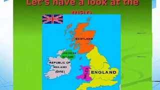 Урок англійської мови  8 клас  At the map of UK O Kuznetsova