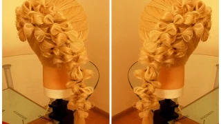 Причёска с бантиками. Видео-урок. hair tutorial