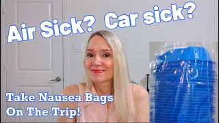 Car sick? Air sick? Take Nausea Bags On The Trip!  Product Review (Barf Bags) #carsick #throwup