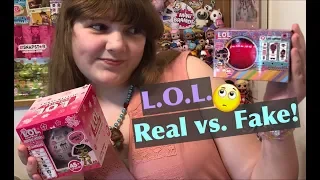 L.O.L. Surprise FAKE LOL Sparkle Series & Bigger Surprise Dolls Unboxing & Comparison – Real vs Fake