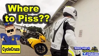 Where To Urinate When Riding Motorcycle? | MotoVlog