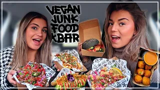 MEGA MUKBANG MET ISABELLE - VEGAN JUNKFOOD BAR 🍟🍔 | Sara Verwoerd