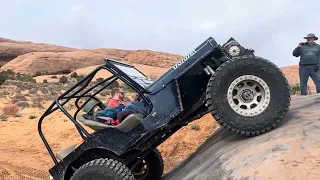 Classic 4x4s on Moab's Hells Revenge nd Potato Salad Hill During Easter Jeep Safari  2024