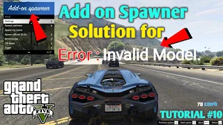 Add On Spawner | Solution for Error : Invalid Model | Hindi GTA 5 Mod Tutorial || GT GAMING
