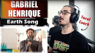 GABRIEL HENRIQUE "Earth Song" // REACTION & ANALYSIS by Vocal Coach (ITA)