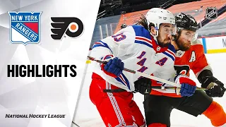 Rangers @ Flyers 2/18/21 | NHL Highlights