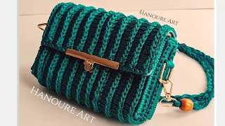 DIY PURSE BAG TUTORIAl - Plastic Canvas Bag DIY . How to Crochet a bag / Easy plastic Canvas