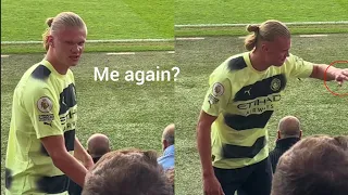 Erling Haaland reaction to Pep Guardiola substitute him Again !!?😳😂