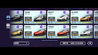 NEED FOR SPEED NO LIMITS vip 9 account all hyper car maxed level , buy now with 100 $