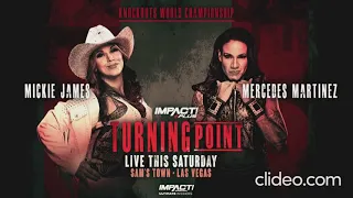IMPACT Wrestling Turning Point 2021 Women's Title Mickie James vs Mercedes Martinez OFFICIAL Card
