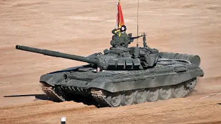 Испытания танка Т-72Б3 на полегоне!