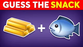 Guess The SNACK & JUNK FOOD By Emoji 🍕🍫 Monkey Quiz