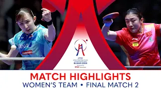 Chen Meng (CHN) vs Hina Hayata (JPN) | WT Final - Match 2 | #ITTFWorlds2024