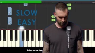 Maroon 5 Girls Like You Slow Easy Piano Tutorial