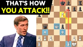 Bobby Fischer's BRUTAL Attack | Immortal Chess Game