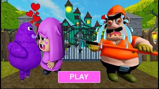 SECRET UPDATE | BABY GRIMACE FALL IN LOVE WITH BABY POLLY? OBBY ROBLOX #roblox #obby