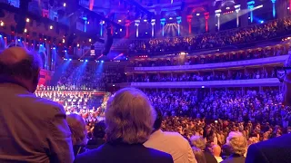 "GOD SAVE THE QUEEN - The British National Anthem" is heard for the last time live