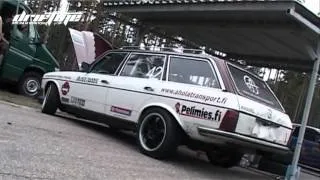 Legendary Diesel Mercedes W123 + SCANIA turbine @ Eastern European Drift Championship