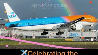 Celebrating KLM's "Orange Pride Livery"