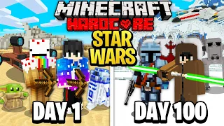 We Survived 100 Days in Star Wars in Minecraft... Here's What Happened...