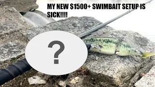 My New $1000+ Swimbait Rod Is INSANE!!! (Unboxing, First Impressions & First Fish)