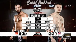 Atakan Arslan - Chad Sugden GLORY 20 Dubai (Türkçe Anlatım)