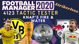 FM 20 Knap's FIRE AND WATER 4123 Tactic Tester | Strikerless Tactic | Football Manager 2020