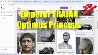 3D Generative AI - Emperor Trajan (Optimus Princeps)