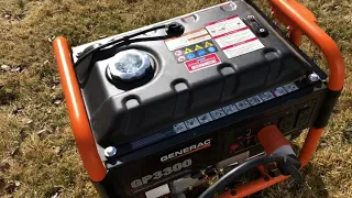 Using the Generac 3300 watt generator