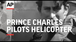 PRINCE CHARLES PILOTS HELICOPTER - 1974