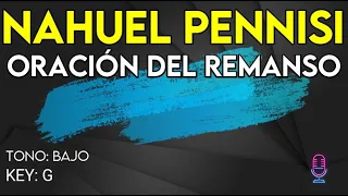 Oración del remanso - Nahuel Pennisi y Manuel Moreira - karaoke instrumental - Tono bajo