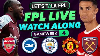 FPL LIVE WATCH ALONG GAMEWEEK 4 | RONALDO CAPTAIN | Fantasy Premier League Tips 2021/22