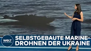 ATTACKE AUF KRIM-BRÜCKE: Mit diesen selbstgebauten Marinedrohnen soll die Ukraine angegriffen haben