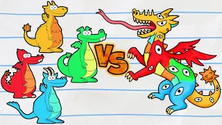 THE DRAGON BATTLE! | Boy & Dragon | Cartoons for Kids | WildBrain Bananas