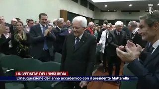 Etg - Il presidente Mattarella per l'inaugurazione dell'anno accademico dell'Insubria