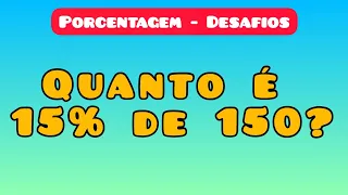 Porcentagem - 15% de 150?