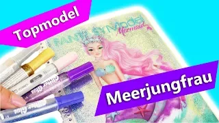 Topmodel Meerjungfrauen malen | Super schönes Buch mit Mermaids | Glitzer DIY Idee