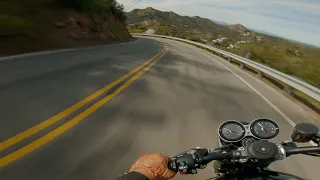 Afternoon Malibu Backroad POV Ride - Part 1 // Triumph Speed Twin 1200 [4K]