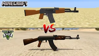 MINECRAFT AK 47 VS GTA 5 AK 47 - WHICH IS BEST?