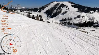 [4K] Skiing Krvavec, Dvosedežnica Kriška Planina, Pistes 3, 8, 9 and 23, Slovenia, GoPro HERO10