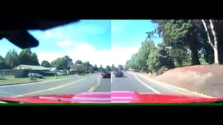 Camaro Ends Up A Pole After Brake Checking