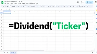 NEW Dividend Function In Google Sheets