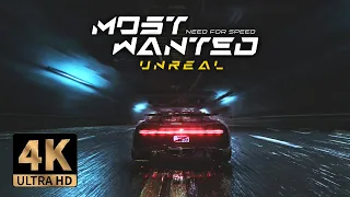 Need For Speed Most Wanted - Unreal Mod 2022 | Bugatti Chiron Cinematic (4K)