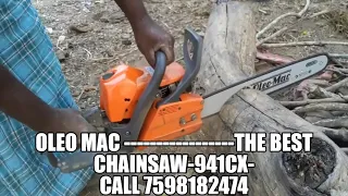 Oleo Mac Chain Saw 941cx- High performance, Italy engine, easy maintanance heavy duty