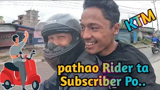 First Time Pathao Ride Garda Subscriber Po Vetyo / Sundarijal Khola Puge - Nomadic Santosh 😘❤️